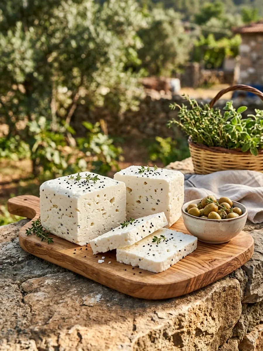 Şirden Mayalı Doğal Ezine Keçi Peyniri (1 Kg)